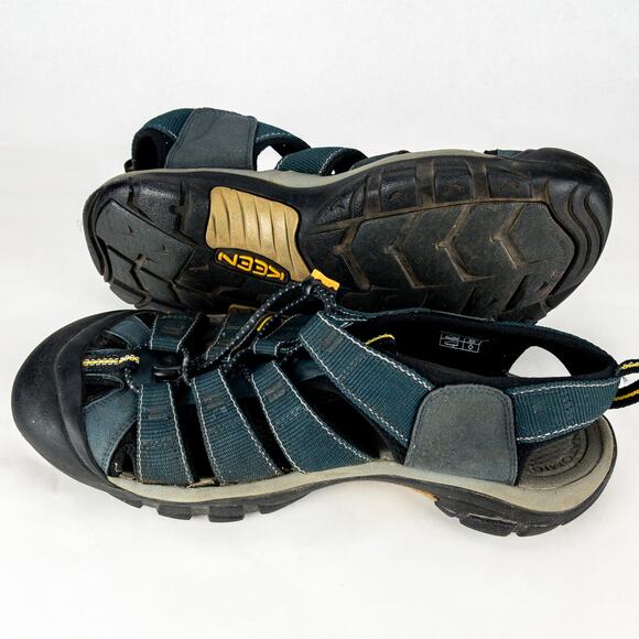 Keen Sandals Waterproof Men's Size 13 Adjustable Blue Black Anatomic Footbed - Picture 9 of 10